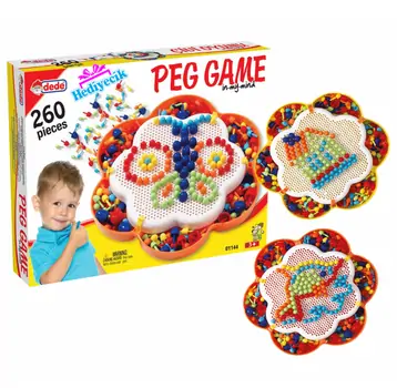 Dede 01144 PEG GAME 260 PCS სათამაშო კონსტრუქტორი, 2 image