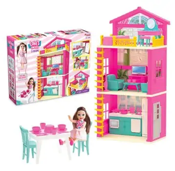 Dede LOLA'S HOUSE 3 FLOORS სათამაშო თოჯინის სახლი 03662, 2 image