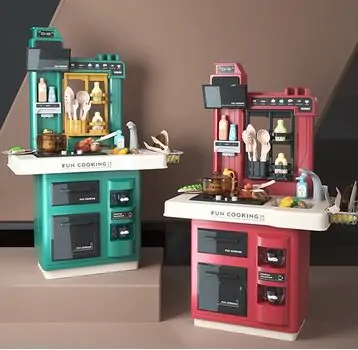 Western Kitchen Set Green 858A ფუნქციური საბავშვო სამზარეულო, 11 image