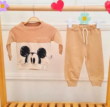 Cute And Happy Mickey Mouse 2 In 1 Set - საბავშვო ტანსაცმლის ნაკრები