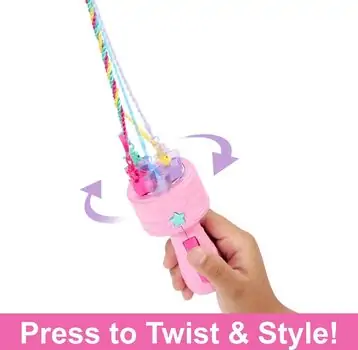 Barbie Dreamtopia HNJ06 wist 'n Style Pink Hair - სათამაშო ბარბი აქსესუარებით, 3 image