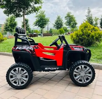 RZR Sport Jeep Red - ელექტრო მანქანა კაუჩუკის საბურავებით, 3 image
