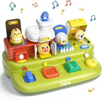 Baby Yard Farm Animals Pop Up Toy - განსავითარებელი სათამაშო, 2 image