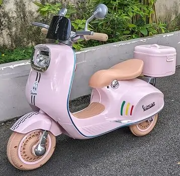 Vespa Moto Pink With Bag - ელექტრო სკუტერი ჩანთით, 2 image