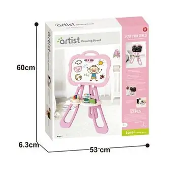 Artists Drawing Board Double-Faced Pink საბავშვო ორმხრივი სახატავი დაფა, 3 image