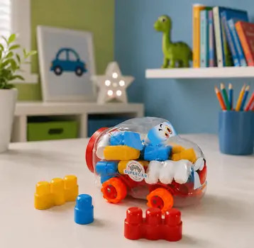Chubby Car and Blocks - ასაწყობი კუბიკები