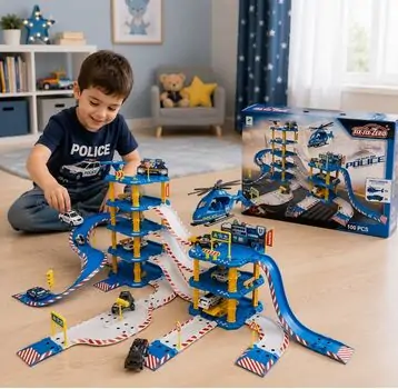 Police Car Set - სათამაშო პოლიციის მანქანების ნაკრები