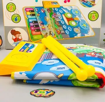 Piano And Jazz Play Mat Yellow - საბავშო განსავითარებელი ხალიჩა, 4 image