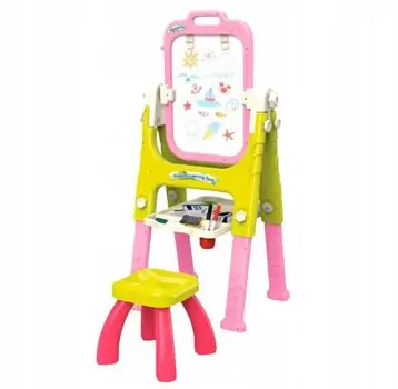 Double Sided Drawing Pink Board  - საბავშვო ორმხრივი სახატავი დაფა