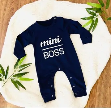 MURATBABY MINI BOSS ROMPER DARK BLUE 2273 ჩვილის რომპერი