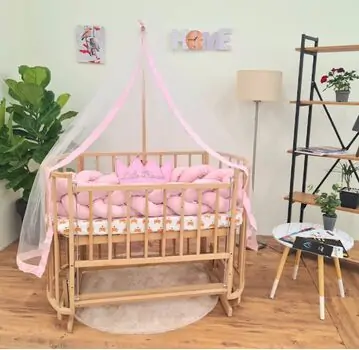 Heyner Papatya Natural Wood Organic Sleep Pink ახალშობილის საწოლი, 2 image