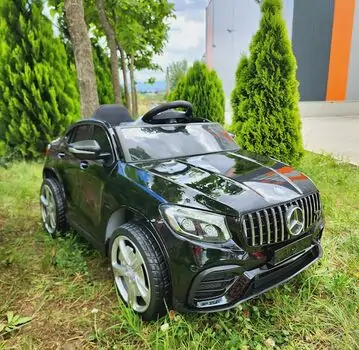 Mercedes New MLS Black - ელექტრო მანქანა კაუჩუკის საბურავებით და ტყავის სავარძლით