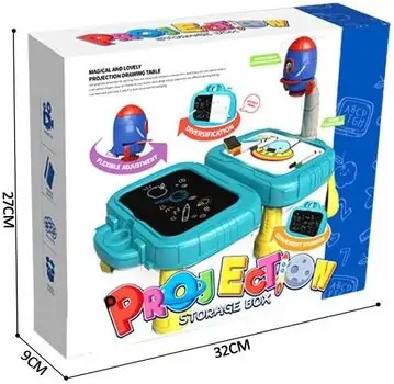 Projection Storage Box & Painting Board Table - სახატავი დაფა-მაგიდა პროექტორით, 7 image