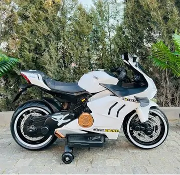 Electric Motorcycle White - ელექტრო მოტოციკლი, 3 image