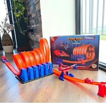 Racing Track  With Pull Back Car - სათამაშო ტრასა, 3 image