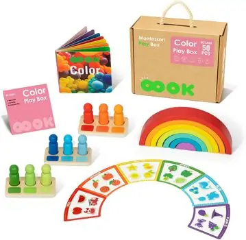 Tooky Toy Montessori Color Play Box - განსავითარებელი სათამაშო, 2 image