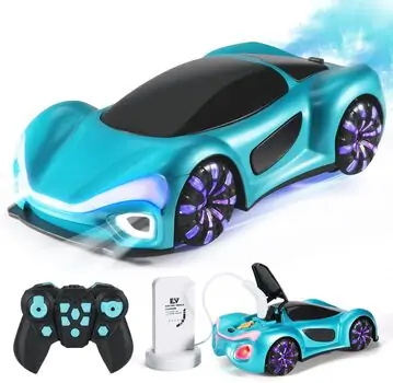 New Energy Remote Control Car With Light, Sound And Spray Function - სათამაშო დისტანციური მანქანა განათების, ხმოვანი და ორთქლის ფუნქციით