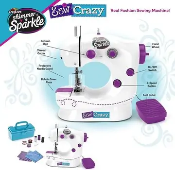 Cra-Z-Art Sew Crazy Fashion Sewing Machine საკერავი მანქანის კომპლექტი, 2 image
