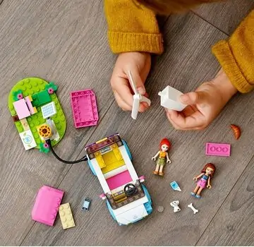 LEGO Friends Olivia's Electric Car Toy 41443, 5 image