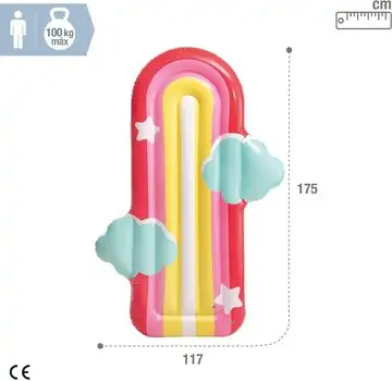 Intex 58729EU Rainbow Cloud Float გასაბერი ლეიბი, 4 image