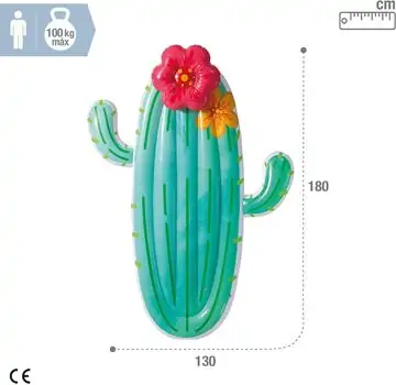 Intex 58793EU Inflatable Cactus Float გასაბერი ლეიბი, 4 image