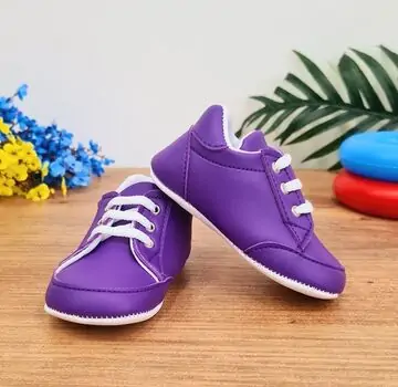 Baby Pattini All Star Leather Purple საბავშვო ფეხსაცმელი