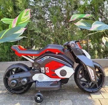 Electric Motorcycle Red - ელექტრო მოტოციკლი, 4 image