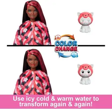 Barbie Cutie Reveal Dolls Cute Costume Series თოჯინა ფერის ტრანსფორმაციით, 6 image