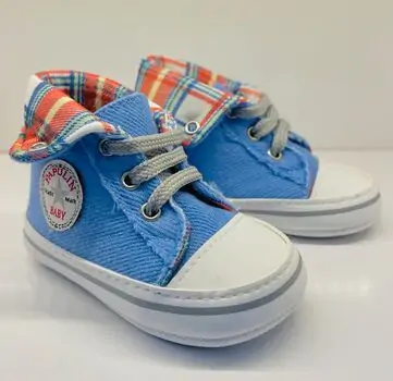 Papulin Baby Shoes 0-12 Months 4286 ჩვილის ფეხსაცმელი BLUE