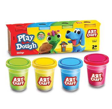 Dede 03281 ART CRAFT PLAY DOUGH 4 TUB PACK (560  GR) საბავშვო პლასტელინის ნაკრები, 2 image