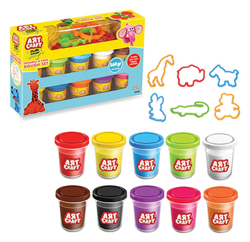 Dede 03290 ART CRAFT COLOURFUL DOUGH SET 16 PCS 560 GR საბავშვო პლასტელინის ნაკრები, 2 image
