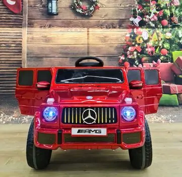 Mercedes New MLS Red - საბავშვო ელექტრო მანქანა კაუჩუკის საბურავებით, 2 image