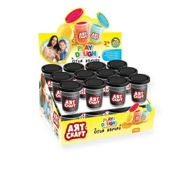 Dede Art Craft Single Dough Pot Black 03590 საბავშვო პლასტელინი