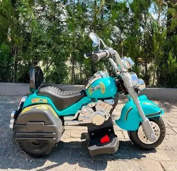 Electric Moto Harley Blue - ელექტრო მოტოციკლი, 4 image