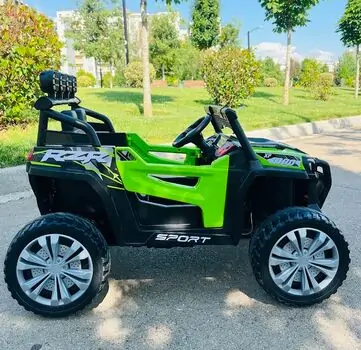 RZR Sport Jeep Green - ელექტრო მანქანა კაუჩუკის საბურავებით, 4 image