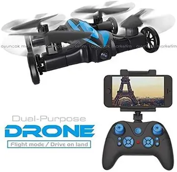 Remote Control Drone 2in1 Car and Drone - დისტანციურად მართვადი დრონი მანქანით