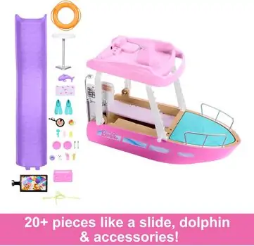 Barbie Dream Boat Playset with 20+ Ocean-Themed Accessories - ბარბის სათამაშო გემი, 5 image