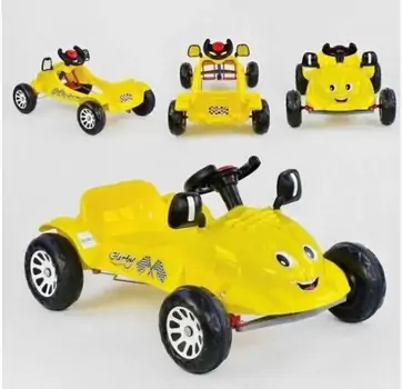 Pilsan-ის სათამაშო მანქანა 07 302 HERBY CAR PEDAL OPERATED Yellow