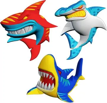 Koopman Plaster Pint Dino Shark - სათამაშო გასაფერადებელი ზვიგენი, 5 image