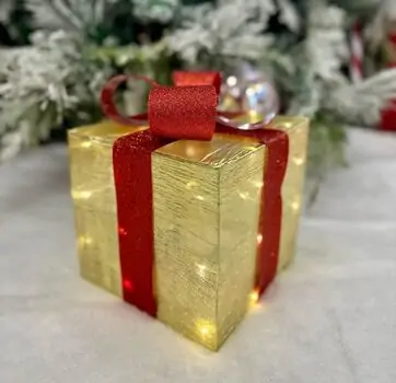 Big Gift Box With Lights -  საახალწლო სასაჩუქრე ყუთი განათებით