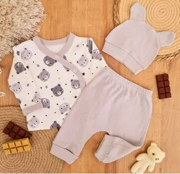 Little Bear 3 In 1 Set - ჩვილის სამოსის ნაკრები