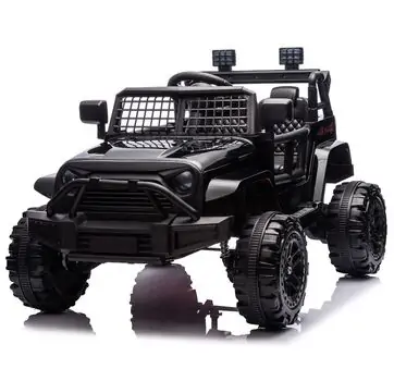 Jeep Wrangler Sport Car Black - ელექტრო მანქანა კაუჩუკის საბურავებით