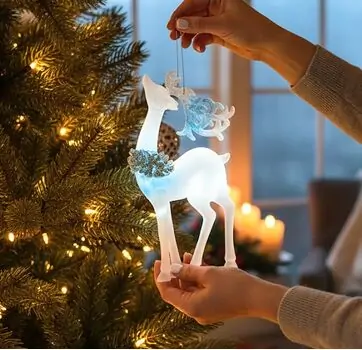 Blue Deer Hanging Decoration - ნაძვის ხის სათამაშო
