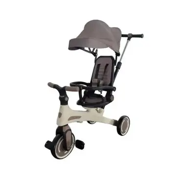Chocolate Tricycle Brown- სასეირნო ველო-ეტლი, 3 image