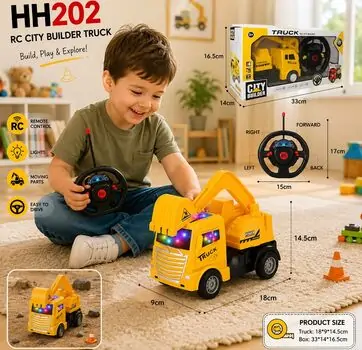 Remote Control Truck -  დისტანციურად მართვადი სათამაშო სამშენებლო მანქანა