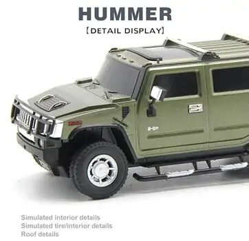 Remote Control Hummer Car - სათამაშო დისტანციურად მართვადი წითელი ჰამერის მანქანა, 7 image