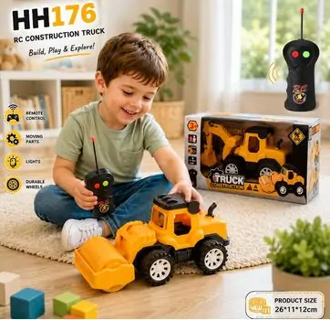Remote Control ​Truck Construction - დისტანციურად მართვადი სათამაშო ტრაქტორი