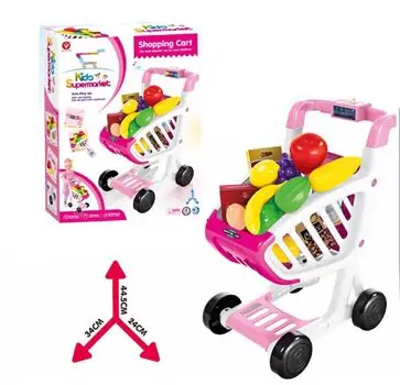 Kiddo's Supermarket Shopping Cart  სათამაშო მარკეტის ურიკა აქსესუარებით, 2 image