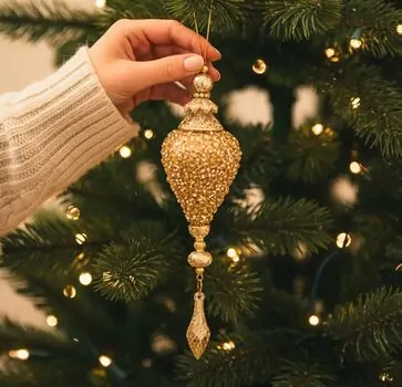 Drop With Dangle Hanging Decoration - ნაძვის ხის სათამაშო