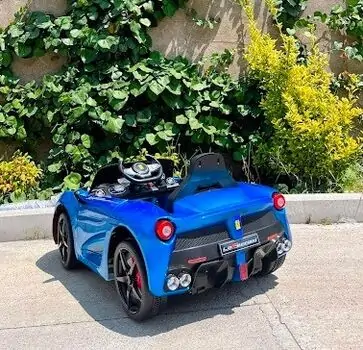 Ferrari Electric Car Painting Blue - ელექტრო მანქანა, 6 image